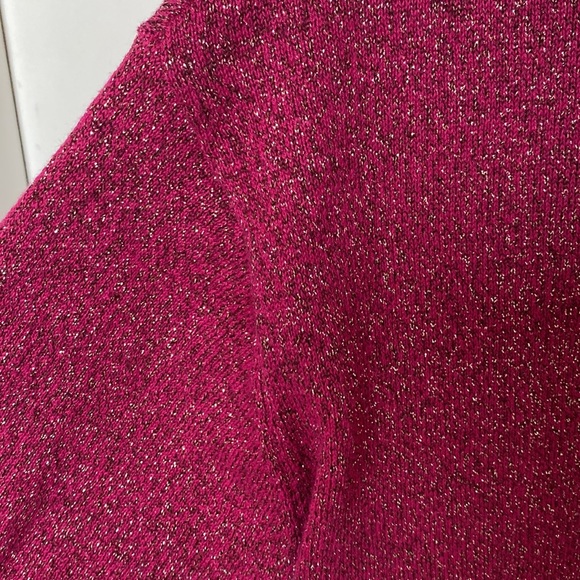 A New Approach a.n.a Size Petite Medium Pink Sparkly Sweater - Picture 12 of 17